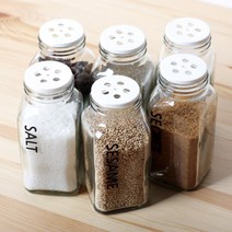 로맨틱노벰버 슬림 양념병 양념통(고체), 165ml, [실버캡]폰트2검정 BLACK PEPPER