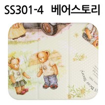 낭낭공주 양면미니매트, SS301-4 베어스토리 (아이보리), 1개