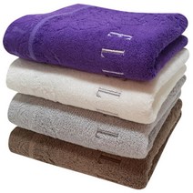 엘르 리치벰브셀 세면타올 200g, 회색 4장