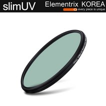 엘리멘트릭스 카메라 UV 슬림 렌즈 필터 (자외선 차단) SlimUV, 72mm, 블랙