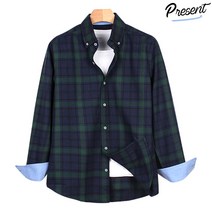 오마보이 체크 남방_732