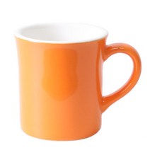 모던 심플컬러 머그컵 300ml, 오렌지, 1개