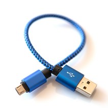 테라 안드로이드 마이크로 5핀 USB 충전케이블 23cm, 블루