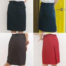 주방/카페 미들 허리 앞치마, 네이비, 1개