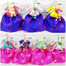 콩이네 리본 꽃과나비 한복방향제 만들기 DIY 패키지, 색상, 레드