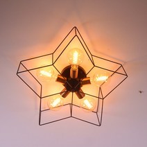 BOAZ 별방등5등 거실등 방등 LED 인테리어 조명 인테리어조명, 별방등+LED벌브(전구)