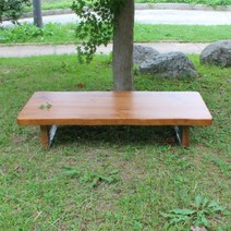 편백세상 소나무 통원목 좌탁 좌식 테이블, (5.5T)1500*650*300