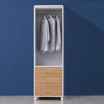 더나무 올리비아 긴옷장 외 대따많음, 네추럴화이트