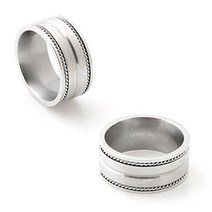 스몰박스 사이드 체인 써지컬스틸 반지