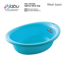 사나다 향균Ag+쟈브 세면기(대 중 소) 세면대야, 블루(소-타원형), 1개