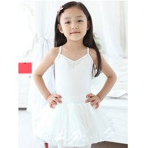 국산 유아/주니어 발레리나 발레스커트(화이트)