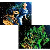 [명화포커스] 최신 야광 명화그리기 유화그리기 그림 액자, 천칭자리