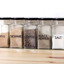 로맨틱노벰버 사각 양념병 블랙캡 SALT, 250ml, 1개