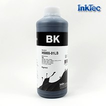잉크테크 1리터 HP officejet pro 8000 8100 8500 8600 8610 8615 무한리필잉크, 블랙안료(H6088), 1개