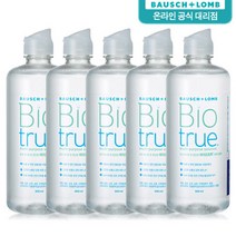 바슈롬 바이오 트루 렌즈 보존액, 5개, 300ml
