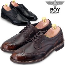 보이런던 남성용 윙팁 구두