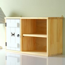 나무다움 나비 단문 선반장 다용도수납장, 화이트