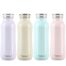 브랜드마켓코리아 티니 S라인 보온 보냉텀블러 보온병, 그린, 450ml