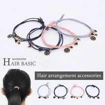 kirakirashop 블랙 큐티 팬던트 머리끈