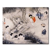 DIY캔버스페인팅 명화그리기, F36_신윤복의 단오풍정