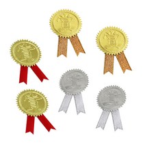 금상은상 상장스티커 상장리본 10장묶음, 상품선택, 04번(금장리본 10장)