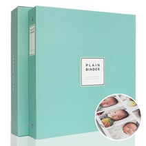 앨범샵 플레인바인더 앨범 대형 접착식 포켓식 사진 포토, 플레인바인더-민트(백지포켓)