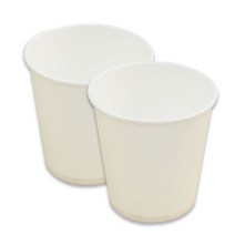 6.5온스 흰색 무지 종이컵, 1개