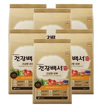 건강백서 전연령 생선 건강한 피부 애견사료, 2kg, 6개