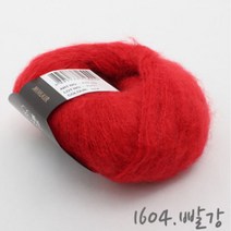 굿울 엑셀런트 모헤어 뜨개질실, 1604(빨강)