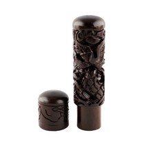 꾹앤락 국산 벽조목 도장, 개인인장, 02 벽조목 문양 십장생