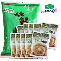 농민식품 넝쿨칡 동치미물냉면 10인분 냉면육수 냉면세트 냉면사리, 2kg