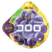 [UHA 토쿠노] 코로로 포도맛 젤리 40g, 12개