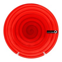 이태리 수입 접시 스파이럴 레드 25cm/그릇/이탈리아, 이탈리아접시 스파이럴(25cm/레드)
