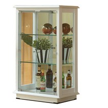 앤탑퍼니처 LED조명강화유리장식장 장식장, 3단장식장-600-화이트
