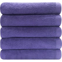 다주타올 호텔수건 150g 5p, 다크 퍼플, 5장