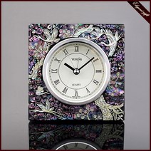 H.jin 나전칠기 자개 탁상시계 (학), 학