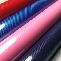 케미칼멘토 고광택 하이그로시 5D 카본필름, 하이그로시 6D카본레드(152cm x 10cm)