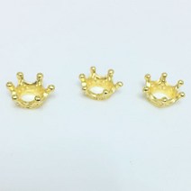 호두마루샵 석고방향제재료 데코장식 미니어처왕관 오퓨저포장부자재, 골드, 미니왕관