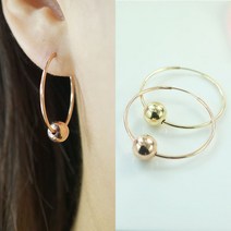릴리앤코 14k 심플 링귀걸이 귀걸이