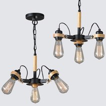 드론3등 PD 인테리어조명 LED램프 E26베이스 40W, LED에디슨램프 3ea 방망이, 1