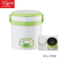 키친플라워 전기밥솥 미니밥솥 KCJ-F200 보온밥 스텐 여행시, KCJ-F200(미니밥솥)1~2인용
