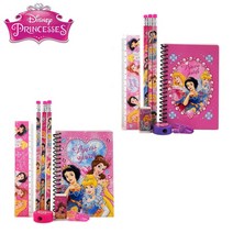 디즈니 프린세스 폴리백 8피스 문구세트 학용품세트 연필 지우개 노트, 랜덤, 1개
