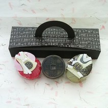 [감사선물] 네추럴MJ 한복&행운엽전&전통문양 수제비누세트, 1set, 신한복2구+행운엽전+훈민정음 상자