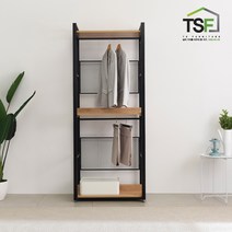 티에스퍼니처 TS드레스장 3단 기본형 800 (800-B) 드레스룸가구, 라이트월넛