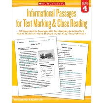 Informational Passages for Text Marking & Close Reading: Grade 4, Scholastic Teaching Resources