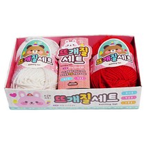 스위트데이 2000 뜨개질세트 1개 겨울방학 DIY놀이 털실 뜨개실 코바늘