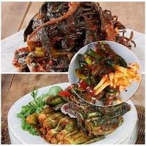 전주찬방 국산 고들빼기1kg 갓김치1kg 파김치1k, 3kg, 1세트