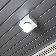 조명나무 슈가 센서등 직부등 현관등 베란다등 계단 LED센서, 화이트(센서등)-백열볼구(G80)
