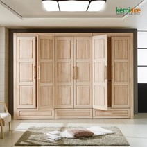 케미에르 편백나무원목 10자 장롱세트 KMD-231
