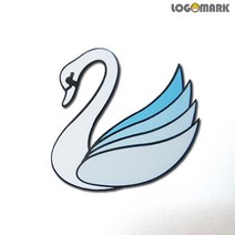 로고마크 백조 뺏지(브로치)